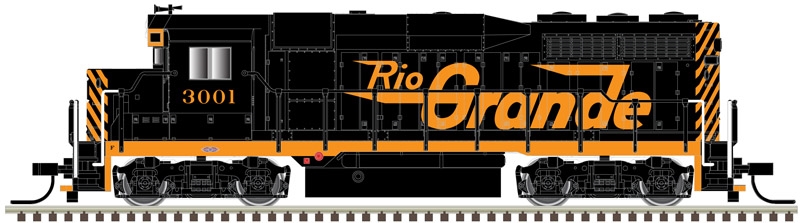 Atlas Master N Scale GP30 Rio Grande #3001 W/ Loksound