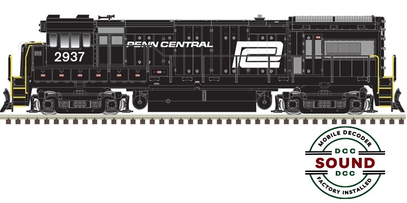 ATLAS N Scale 40005926 | GE U33/36B | Penn Central #2921 | ESU Sound