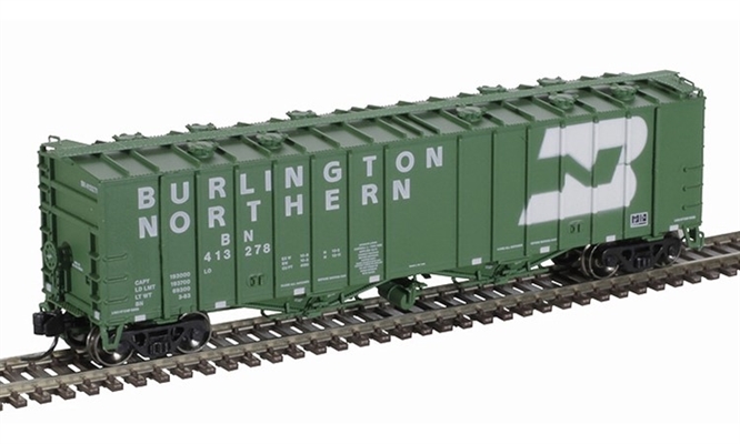 ATLAS N Scale 50005811 | 4180 Airslide Covered Hopper | Burlington Northern #413278