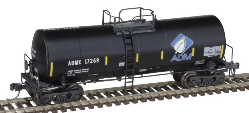 Atlas Master N Scale 50006453 | Trinity 17,600 Corn Syrup tank Car | ADM (Leaf & Conspicuity Stripes) #17269