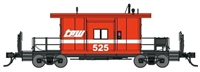 BLUFORD SHOPS N Scale 21240 | TP&W Short Body Bay Window Caboose #525