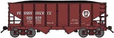 BLUFORD SHOPS N Scale 65023 |  8-Panel 2-Bay Hoppers - PRR (2Pk)