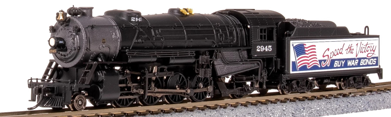 Broadway Limited N Scale USRA Heavy Mikado #2945 (War Bonds) Paragon 4