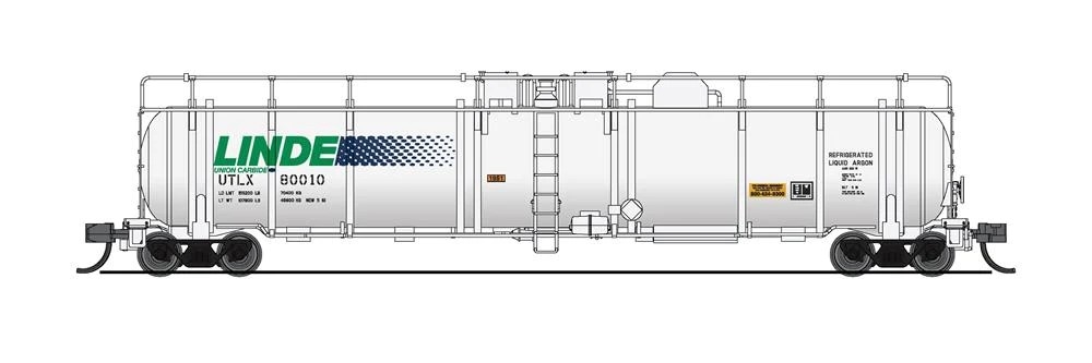 BROADWAY LIMITED N Scale 8145 | Cryogenic Tank Car | Linde (2Pk)