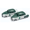 Mini Metals N Scale 50382 | 1950 Dodge Police Car (White/Green)