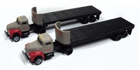 MINI METALS N Scale 51184 | IH R-190 Tractor/32' Flat Bed Trailer | Breir & Smith