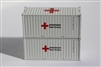 JTC N Scale FMS10 |  American Red Cross 20' std. containers with Magnetic System