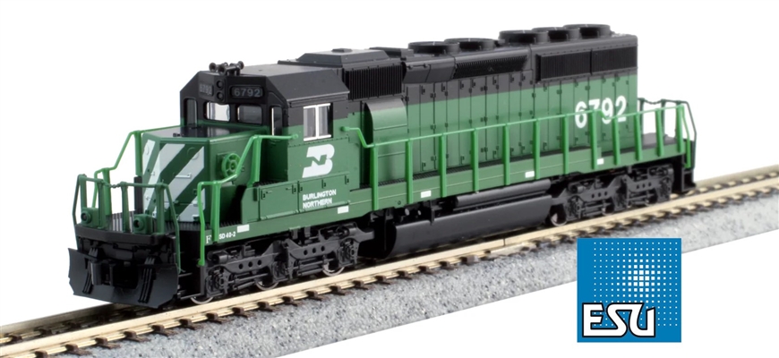 KATO N Scale 1764960L | EMD SD40-2 | BN #6792 | ESU LockSound