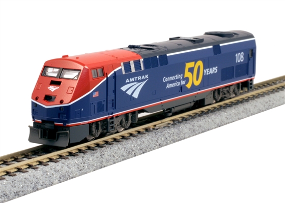 KATO N Scale 1766037 | GE P42 "Genesis" | Amtrak Phase VI Late #108 [50th Anniversary Logo]