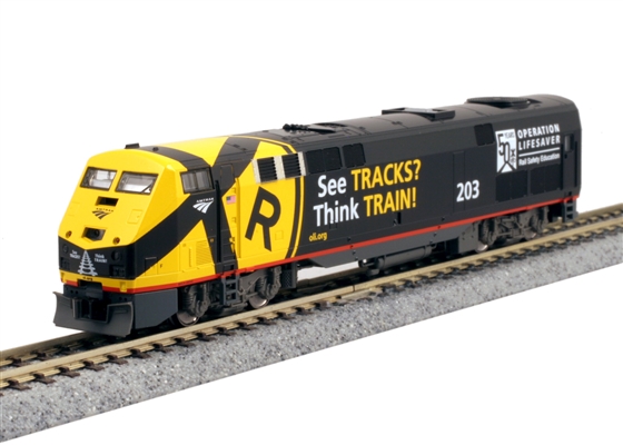 KATO N Scale 1766039 | GE P42 "Genesis" | Amtrak (Operation Lifesaver) #203