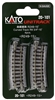 Kato N Scale Unitrack 20101 | 249mm (9 3/4") Radius 15Âº Curve Track [4 pcs]