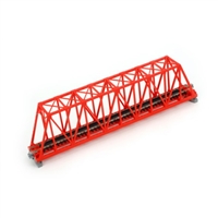 KATO N Scale Unitrack 20430 | 248mm (9 3/4") Single Track Truss Bridge, Red