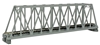 KATO N Scale Unitrack 20432 | 248mm (9 3/4") Single Track Truss Bridge, Gray