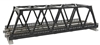 KATO N Scale Unitrack 20438 | 248mm (9 3/4") Double Track Truss Bridge, Black