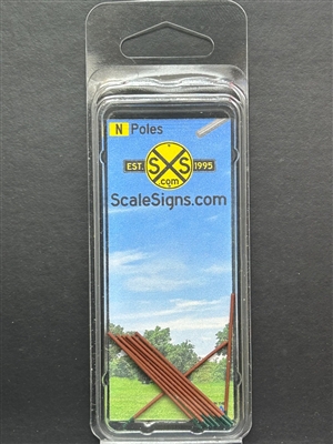 SCALESIGNS N Scale N1002 |  Rust Pole