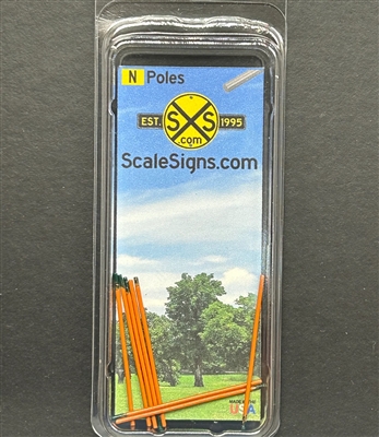 SCALESIGNS N Scale N1003 |  Orange Pole