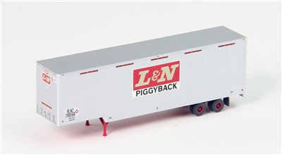 TRAINWORX N Scale 40309-08 | 40' Drop Frame Trailer - L&N #206614